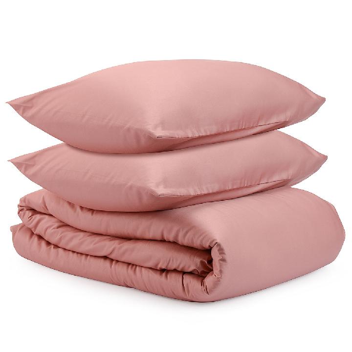 Комплект постельного белья 1,5-спальный Tkano Essential 150x200см, цвет розовый
