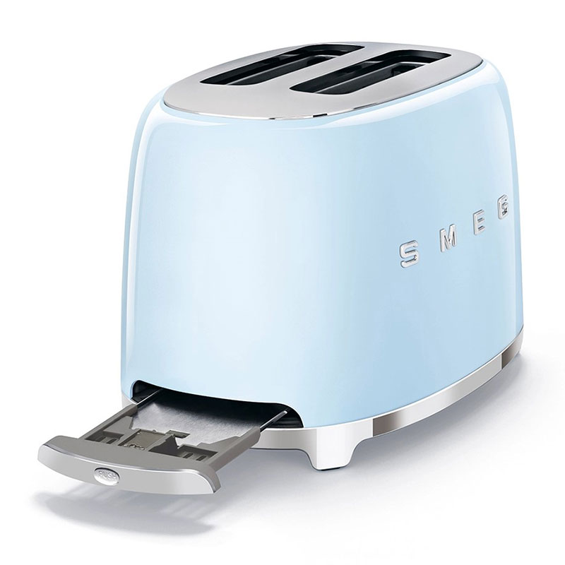 Тостер на 2 ломтика Smeg 50’s Style, пастельный голубой