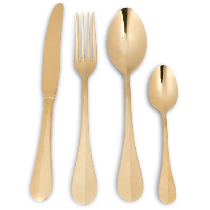Набор столовых приборов Herdmar Rocco Gold 24 предмета