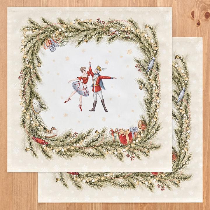 Набор салфеток Santalino Щелкунчик, 2шт