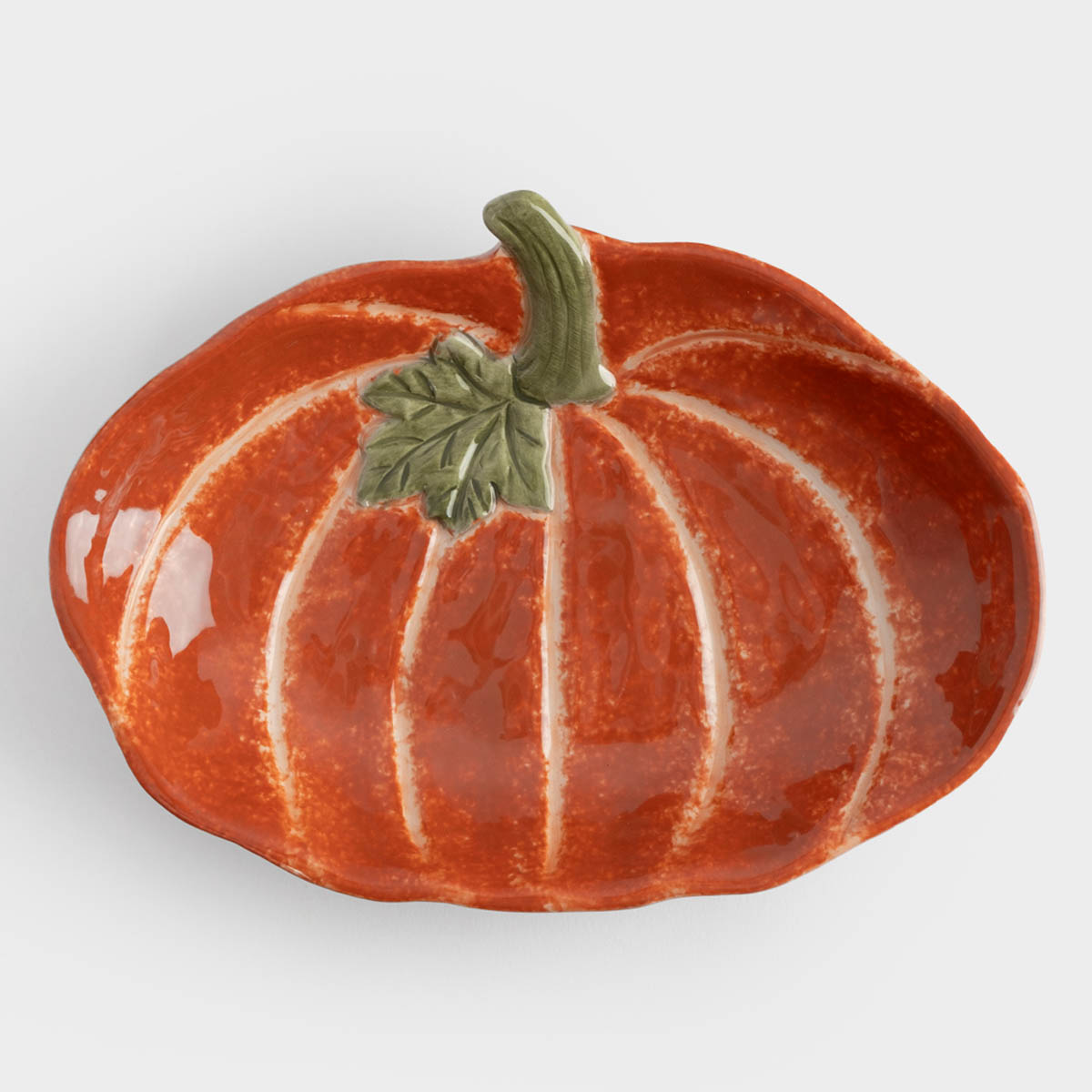 Блюдо глубокое Anna Lafarg Bright Pumpkin Тыква с листом