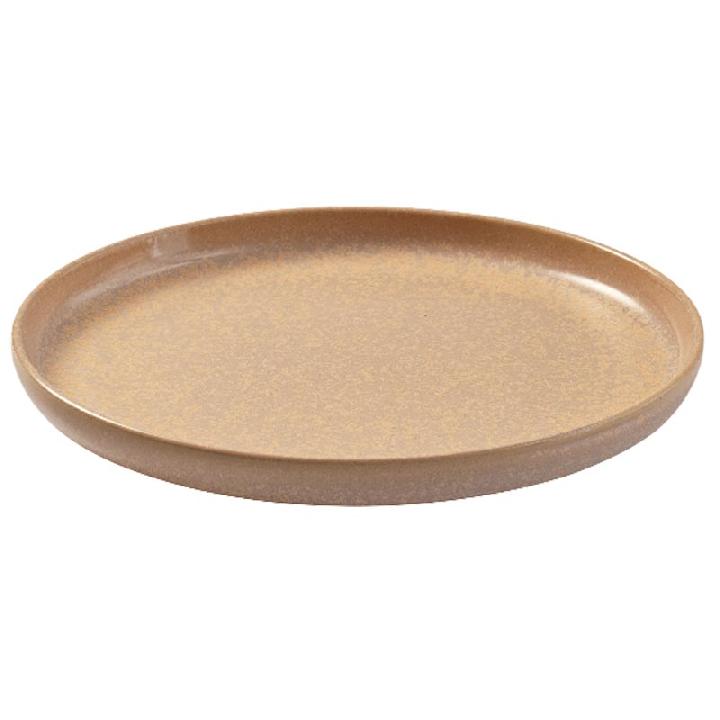 Тарелка плоская 17см Kenai Ceramics Luma, цвет персиковый