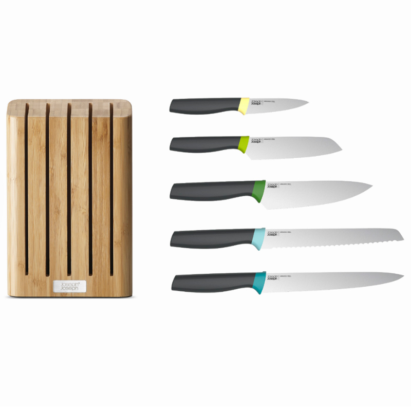 Набор ножей Elevate  Knives Bamboo в подставке из бамбука