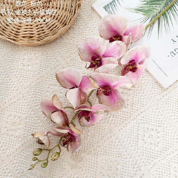Цветы искусственные FloDecor Орхидея Фаленопсис розовый 99см