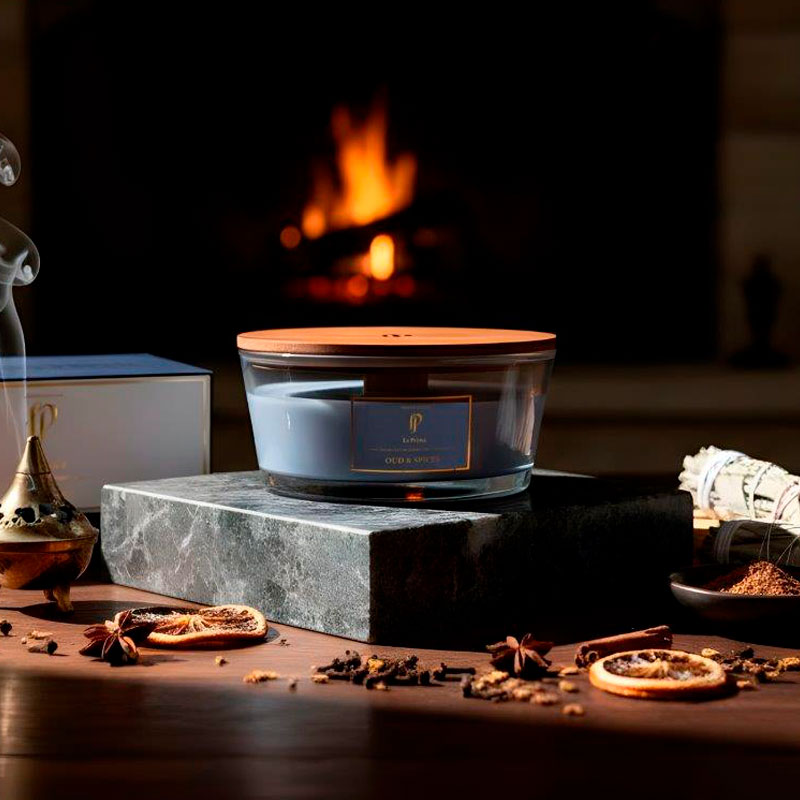Свеча ароматическая La Prima Oud & Spices (Уд и специи)