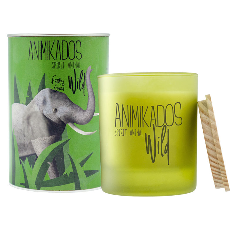 

Свеча ароматическая Elephant - свежий Wild 40 ч, Зеленый