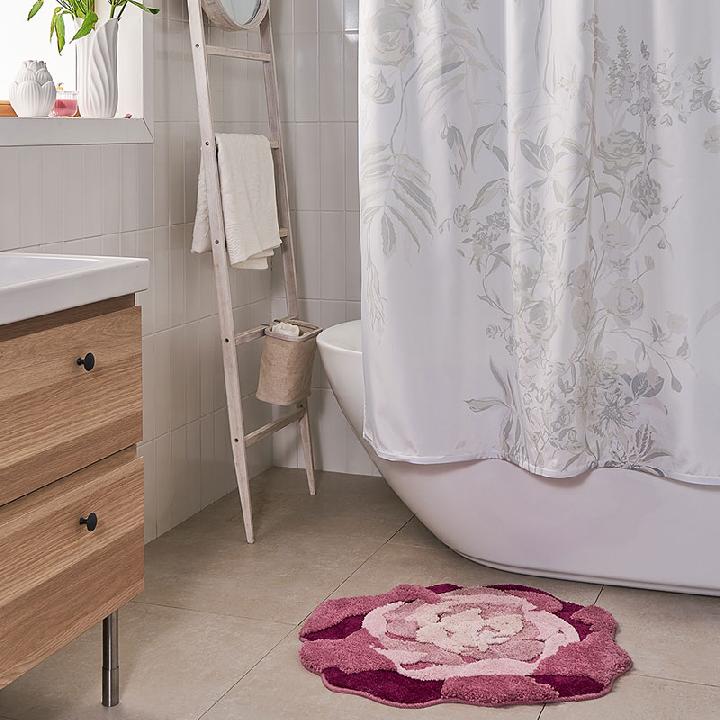 Штора для ванной комнаты Moroshka Fleur, цвет белый