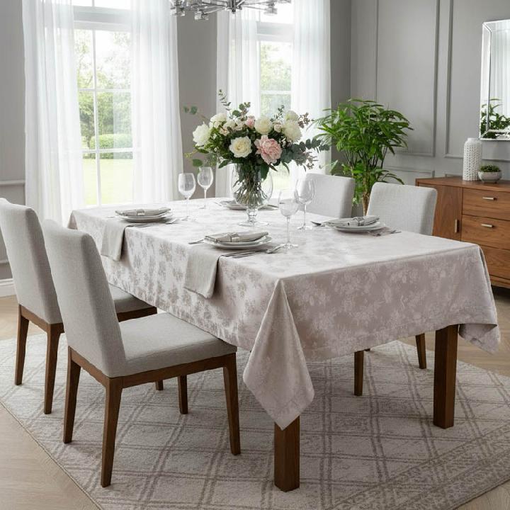 Скатерть Lameirinho 140x190см, серебро