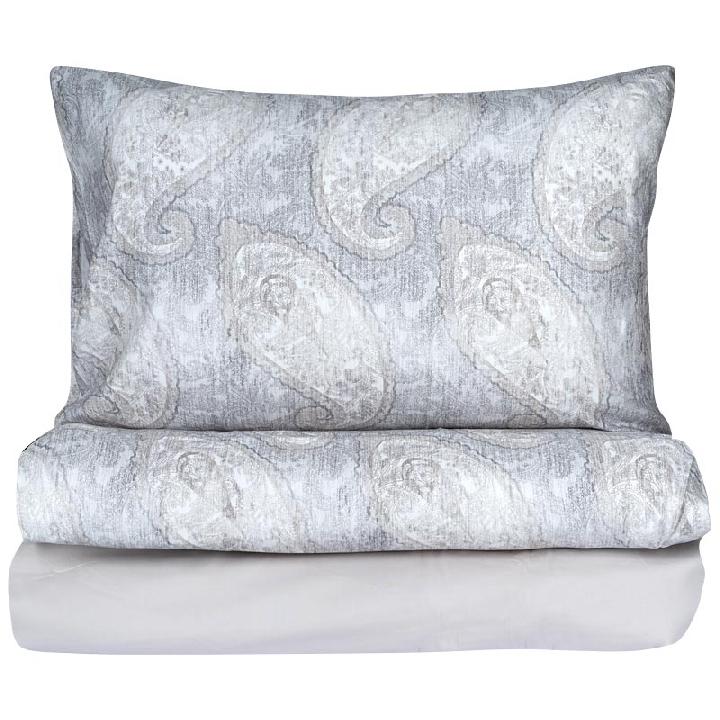 Комплект постельного белья семейный Lameirinho Grey Paisley