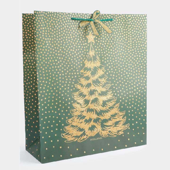 Пакет подарочный Anna Lafarg Новый Год Елка 42х48см