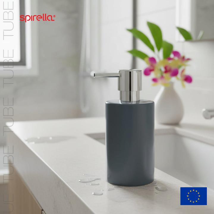 Дозатор для жидкого мыла Spirella Tube, серый
