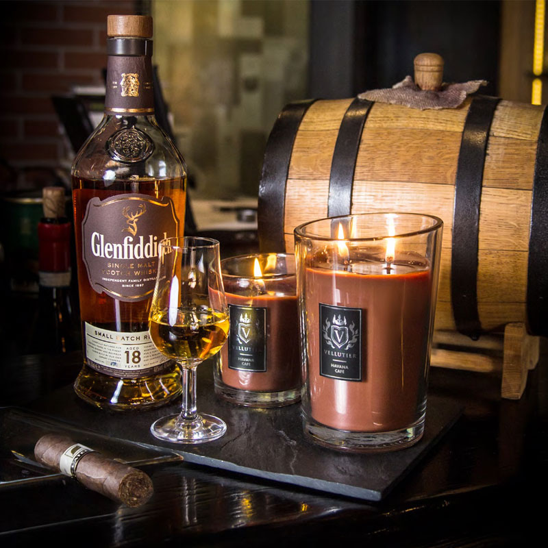 Свеча ароматическая Vellutier Havana Cafe 515гр
