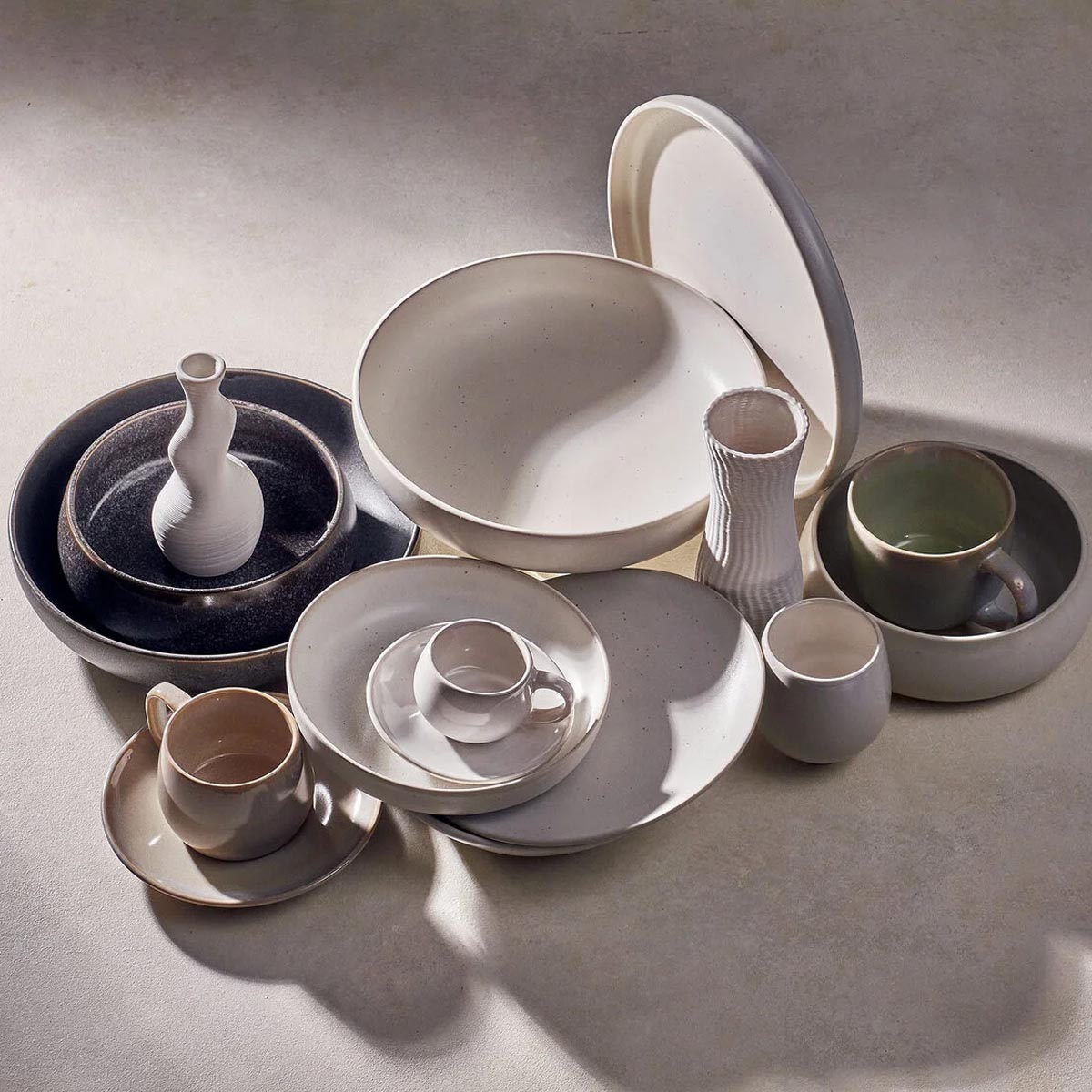 Тарелка 25см Kenai Ceramics Nordline, цвет экрю