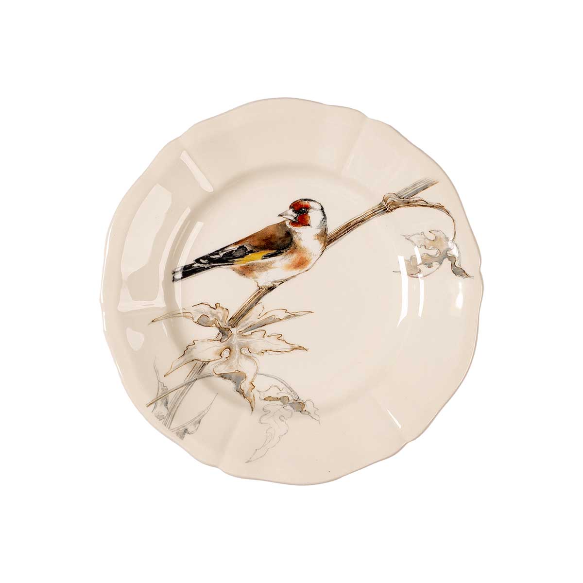 Набор тарелок для канапе Gien Oiseaux Foret, 4шт