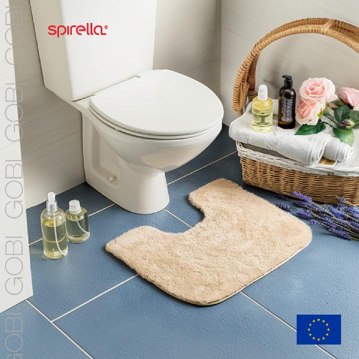 Коврик для туалета Spirella Gobi 55x55см, светло-бежевый