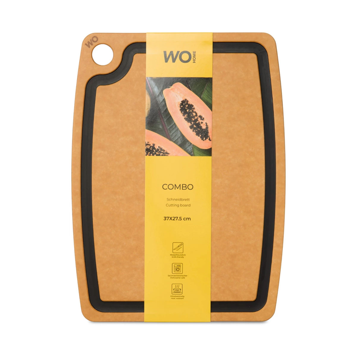 Доска разделочная Wo Home Сombo 37х27,5см