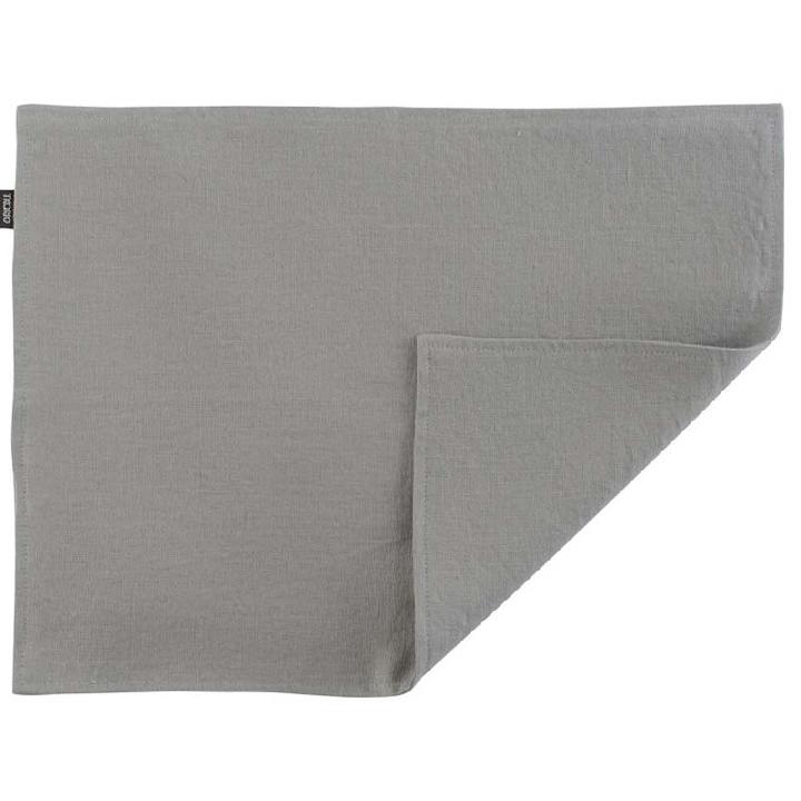 Двухсторонняя салфетка под приборы из умягченного льна серого цвета Essential 35x45см