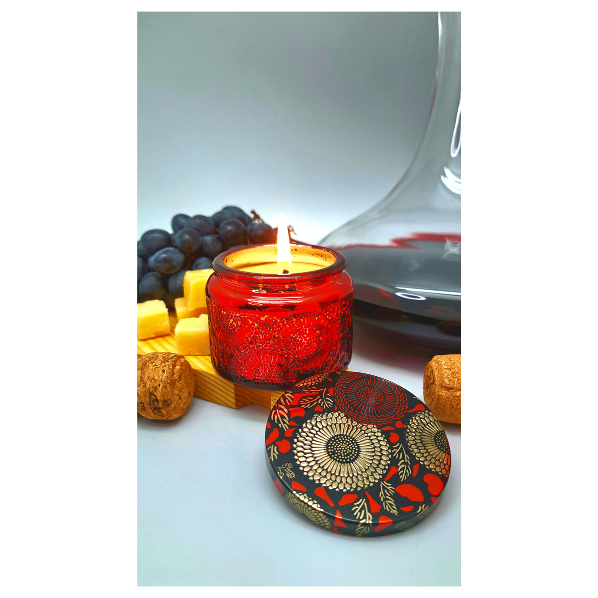 Свеча ароматическая Dom Aroma Limited Вино с историей, в маленькой стеклянной банке