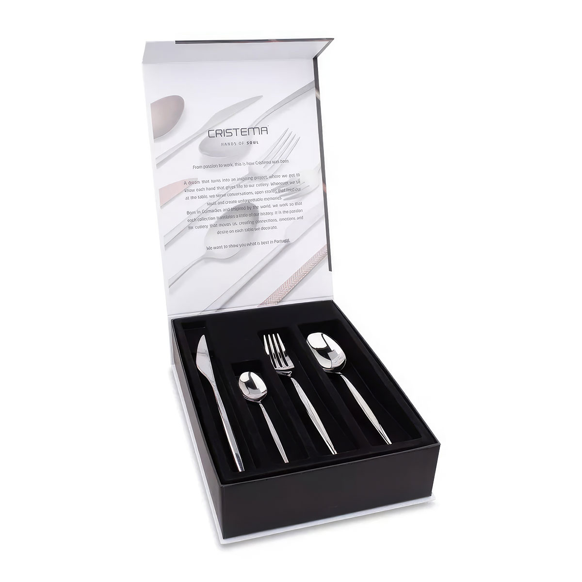 Набор столовых приборов Cristema Rabat 24 предмета на 6 персон, зеркальная полировка