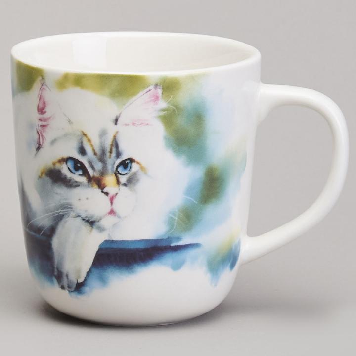 Кружка Lefard Animal World Белый кот