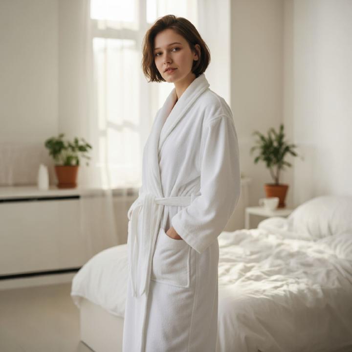 Халат махровый Lameirinho Basic размер L, белый