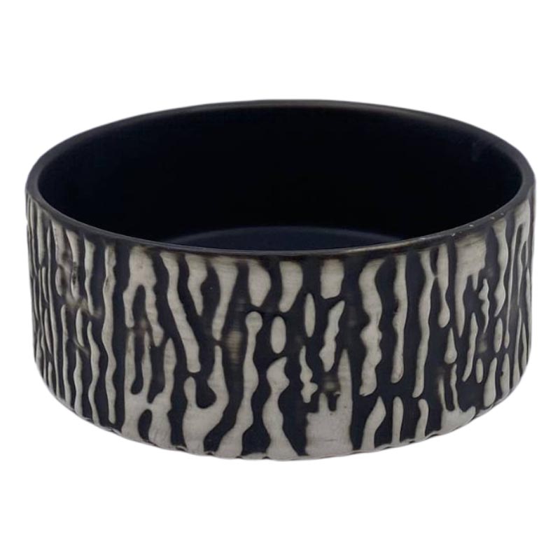 Салатник 11x4см Kenai Ceramics PuraSangre, черно-белый