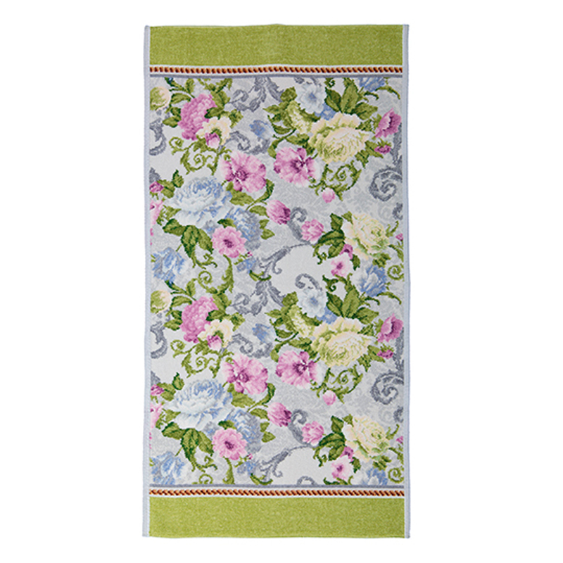 Полотенце Feiler Ekaterina 75x150см, цвет зеленый