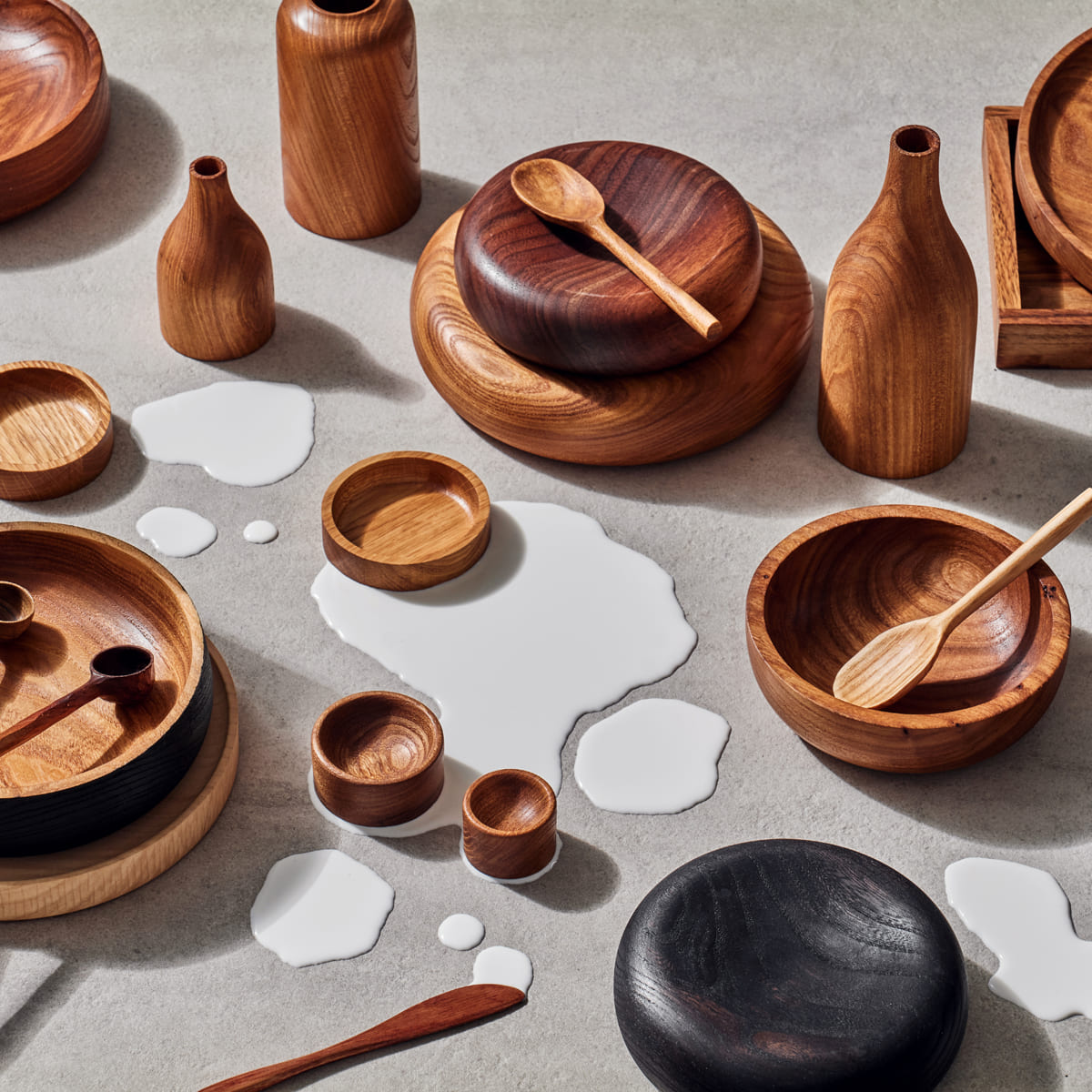 Тарелка на ножках Kenai Ceramics Wood