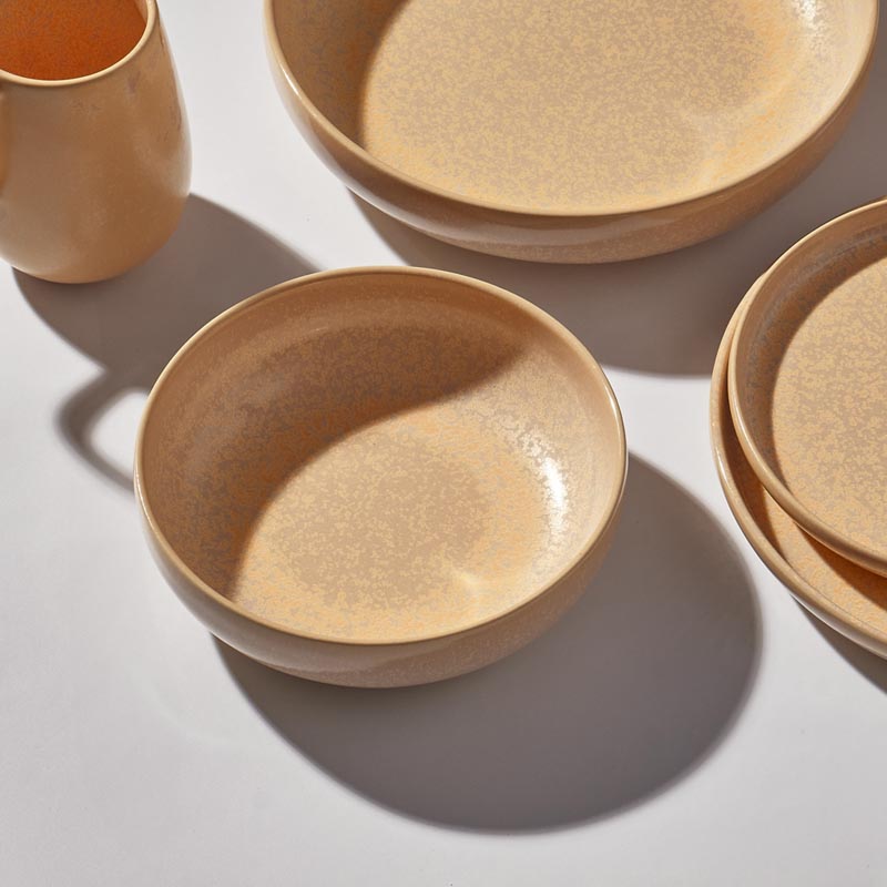 Салатник 16см Kenai Ceramics Luma, персиковый