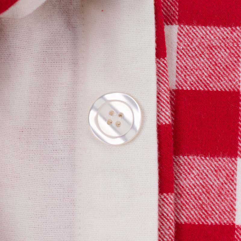 Комплект постельного белья семейный Lameirinho Flannel красно-белая клетка