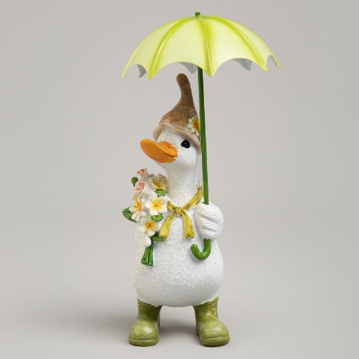 Статуэтка Lefard Лови счастье Утка под зонтиком 11х11х20см