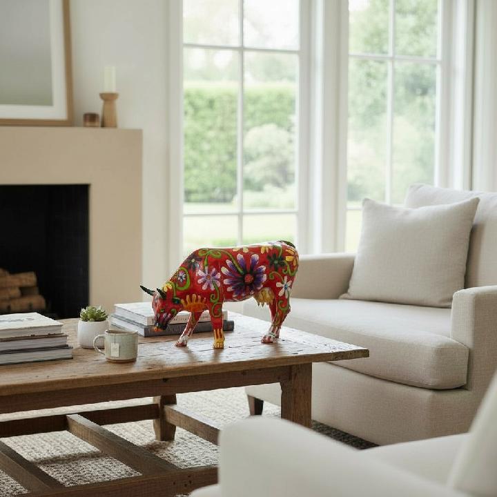 Коллекционная корова CowParade Russia Flower Lover Cow 30,5x19,5см