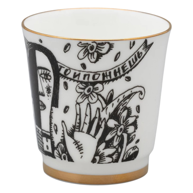 Набор стопок Императорский фарфоровый завод Пословицы русского народа 70мл, 6шт