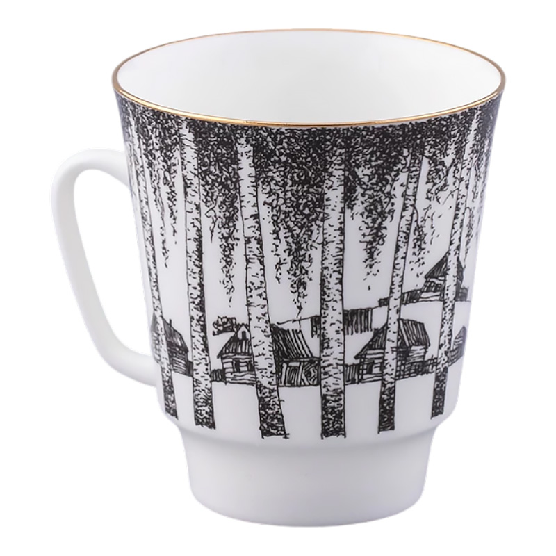 Кофейная пара Императорский фарфоровый завод Русские писатели Сергей Есенин