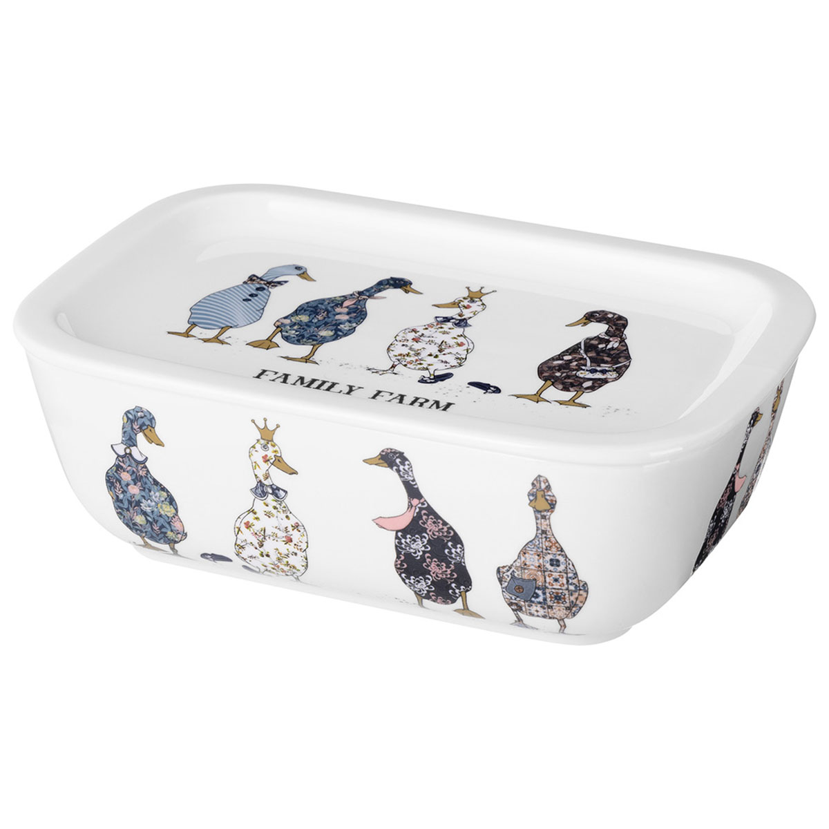 Блюдо с крышкой прямоугольное Lefard Family Farm 19x13x6,5см