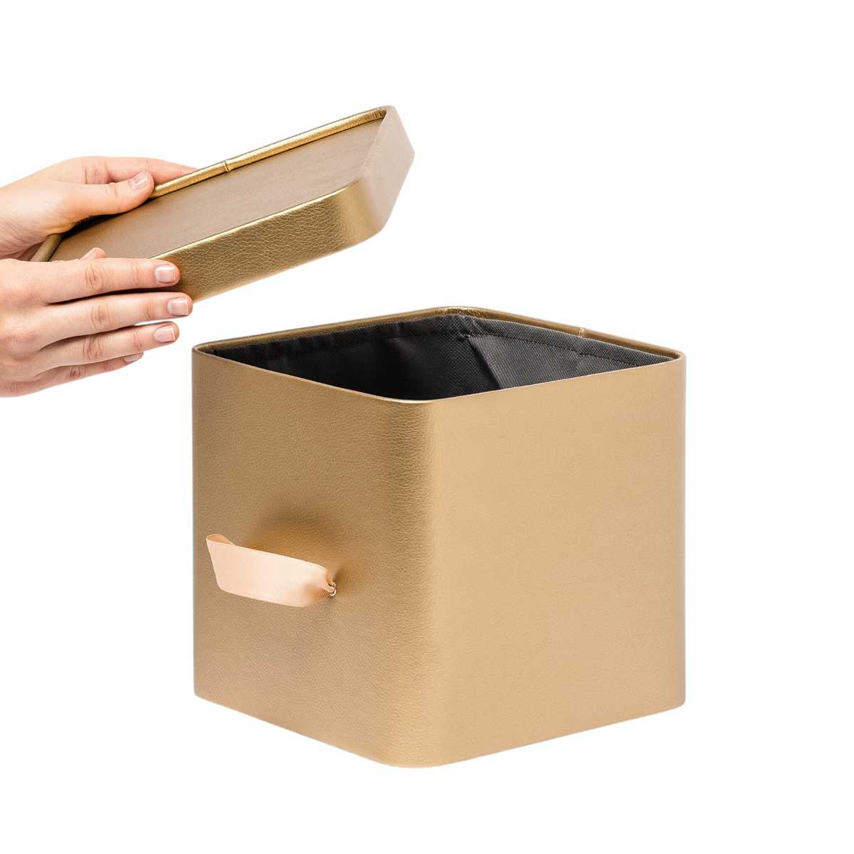 Коробка для хранения Rompicato Cube S, цвет золотой