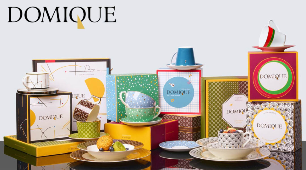 Стильный фарфоровый набор DOMIQUE с эстетичной подачей