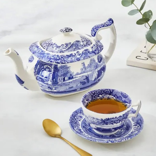 Чайник Spode с цветочным орнаментом