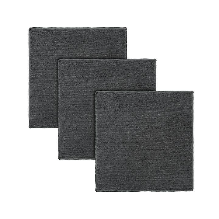 Набор салфеток из микрофибры Smart Solutions Cozy Clean 3шт, цвет темно-серый