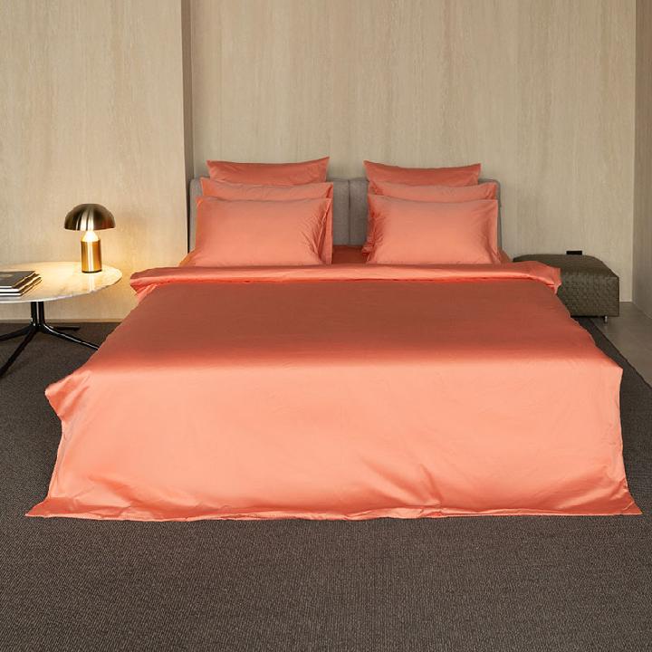 Пододеяльник 2-спальный Mollen Total Look в розово-коралловом 200x200см