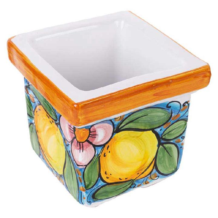 Ящик квадратный Ceramiche Di Caltagirone Di Fatuzzo Salvatore 12x12см
