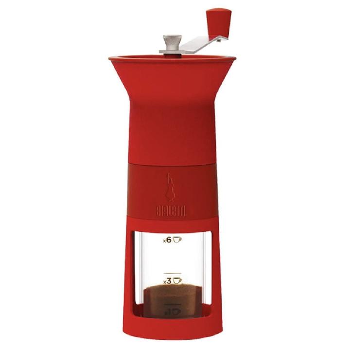 Кофемолка ручная Bialetti MACINA CAFFE, цвет красный