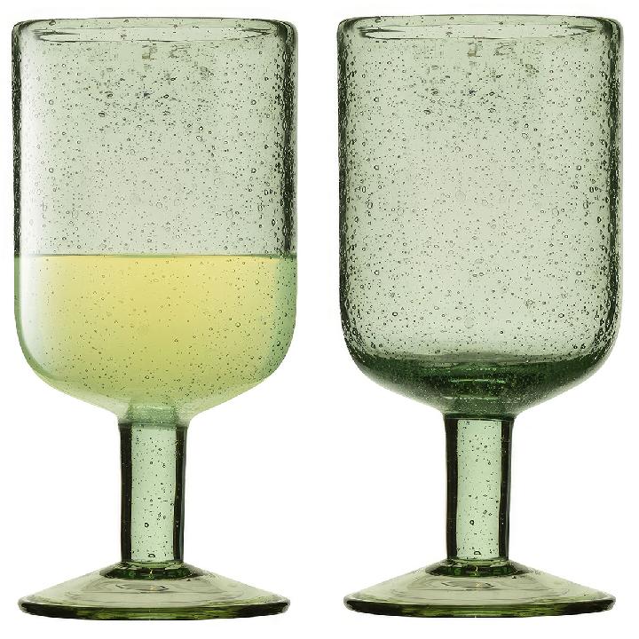 Набор бокалов для вина Liberty Jones Flowi 2шт, цвет зеленый