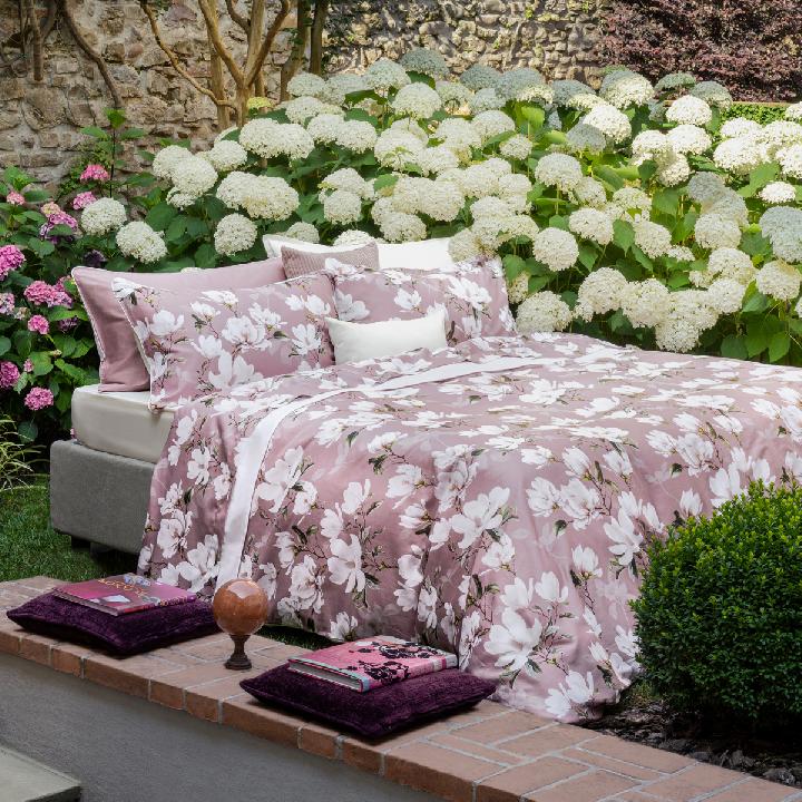 Комплект постельного белья евро Emanuela Galizzi Lavinia 2541, сиреневый, белый