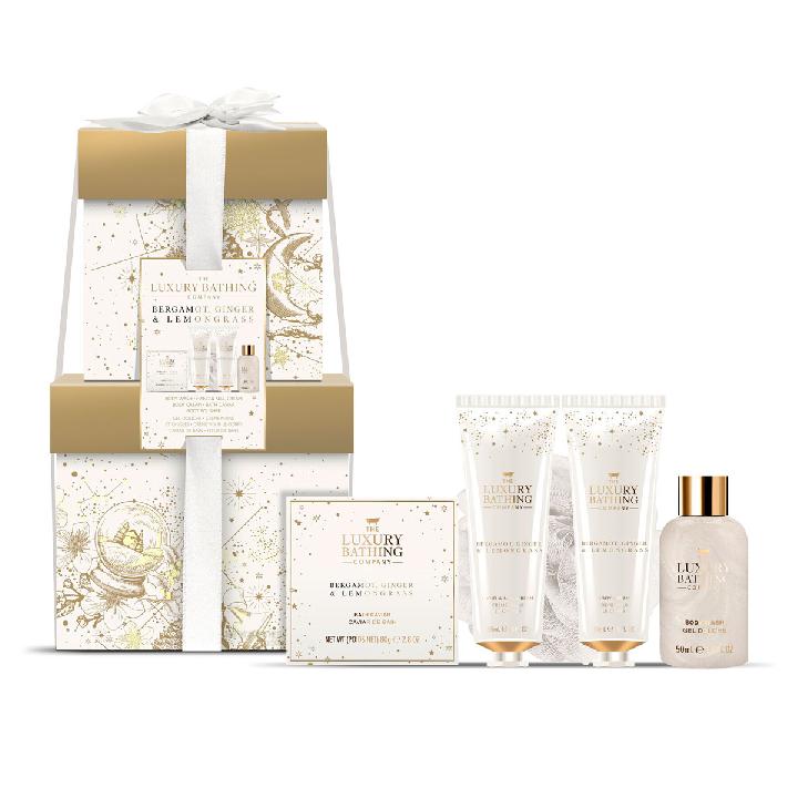 Подарочный набор The Luxury Bathing Company Полная коллекция: Бергамот, имбирь и лемонграсс
