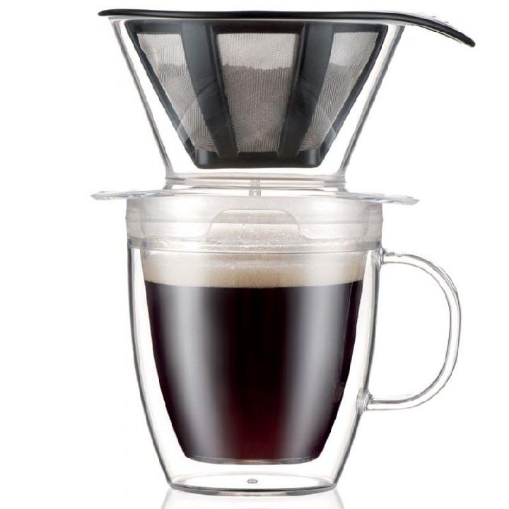 Набор Bodum Pour Over: термобокал и кофейник с фильтром