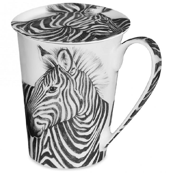 Кружка с крышкой Taitu Wild Spirit Zebra