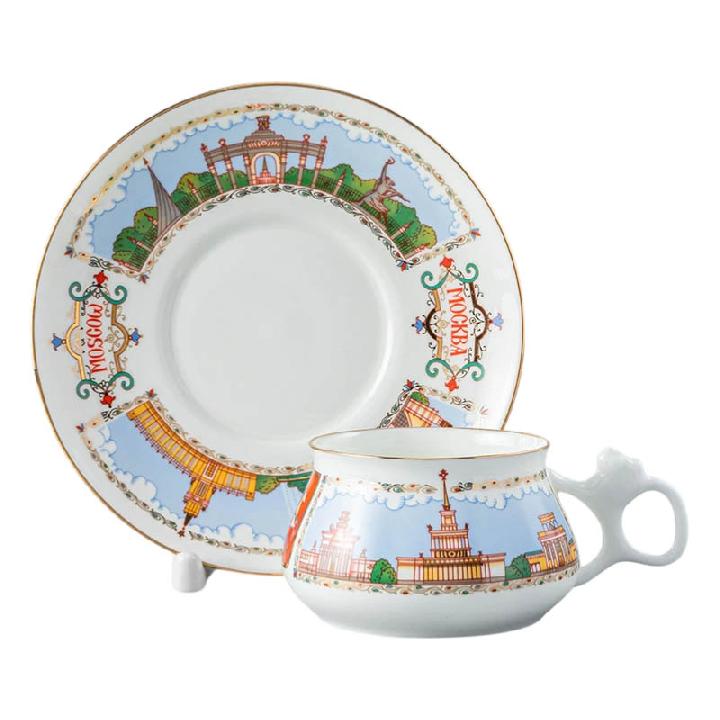Пара чайная Императорский фарфоровый завод Павильоны ВДНХ