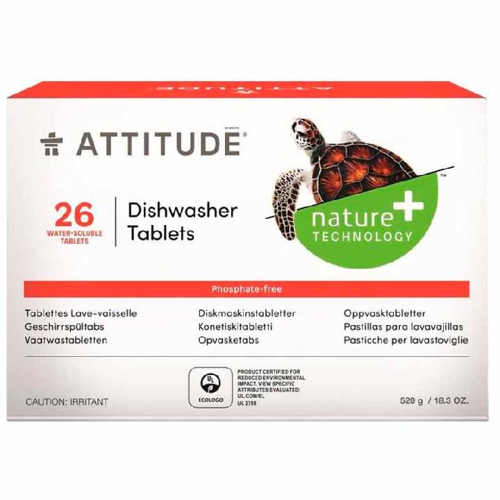 Таблетки Attitude для посудомоечных машин 26шт