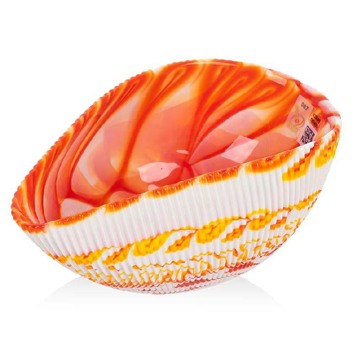 Микро чаша Yalos Shell Mignon, цвет белый с красным